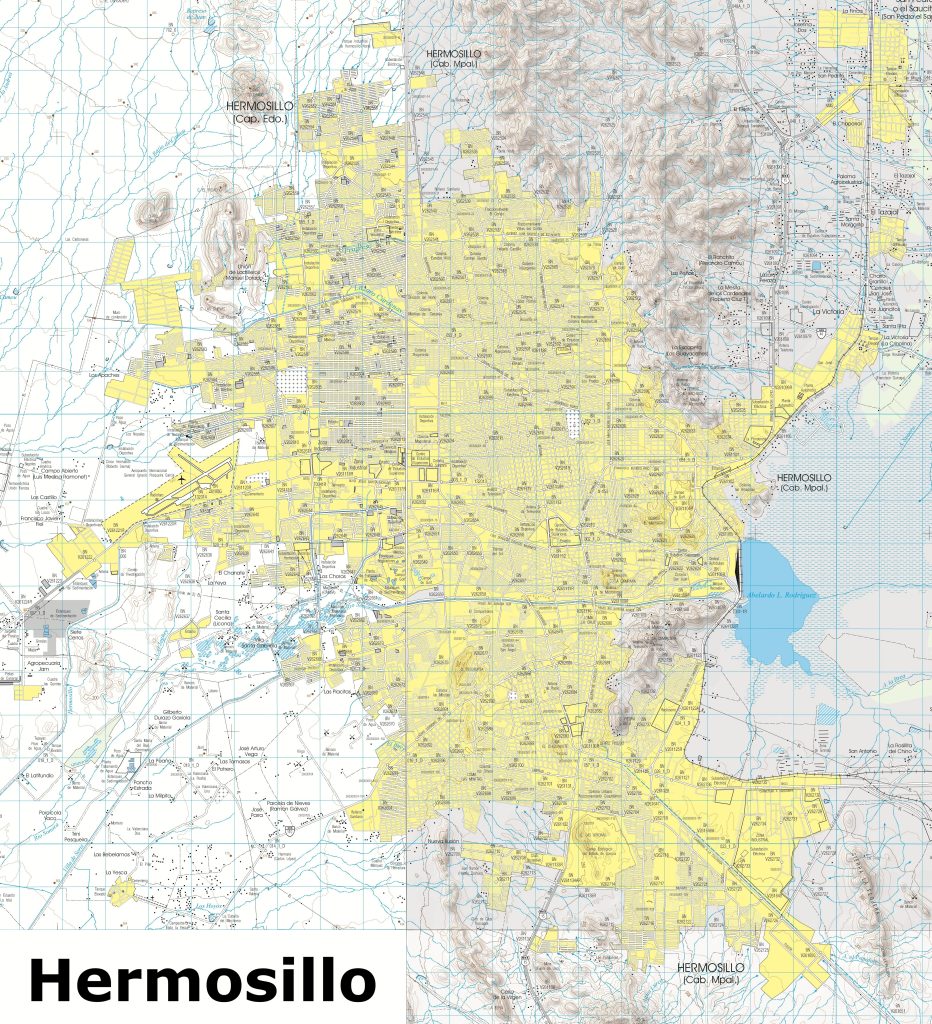 Plano de Hermosillo.