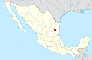 Mapa de ubicación de Ciudad Victoria en México.