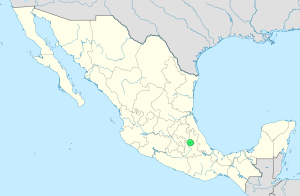Mapa de ubicación de Apizaco en México.
