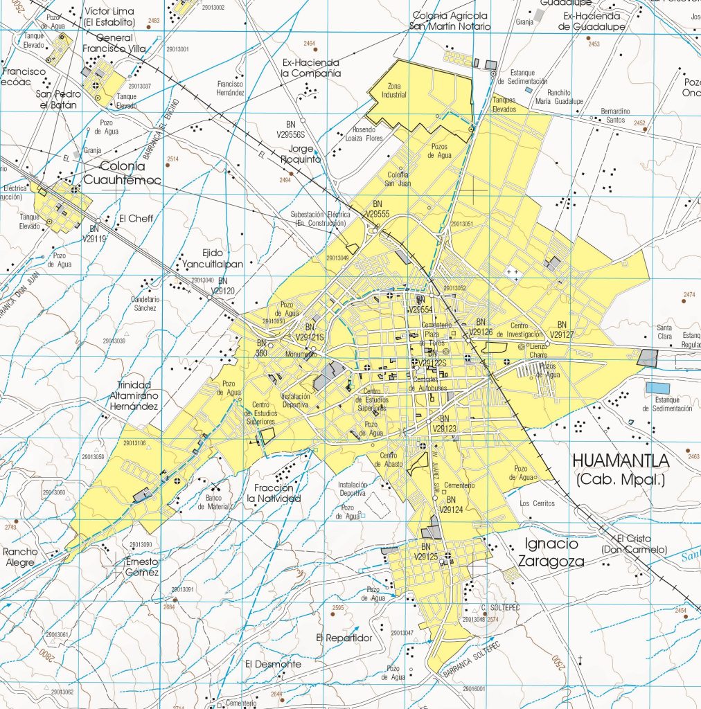 Plano de Huamantla.
