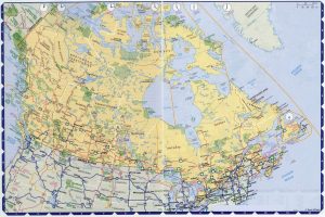 Mapa de carreteras de Canadá