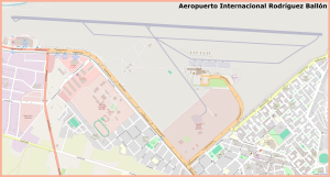 Plano del Aeropuerto Internacional Rodr&iacute;guez Ball&oacute;n