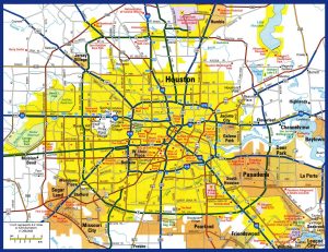 Plano de la ciudad de Houston