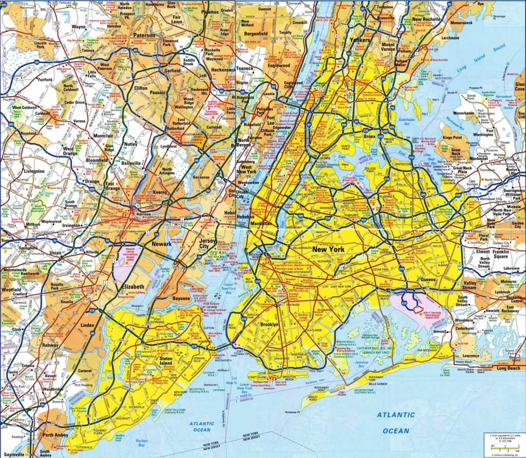 Plano de la ciudad de Nueva York.