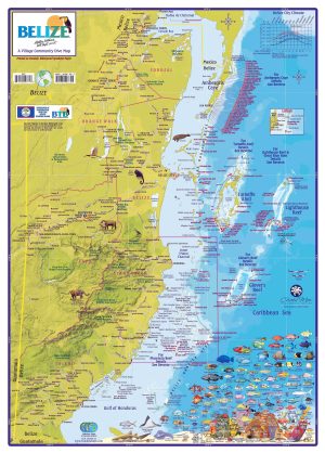 Mapa turístico de Belice