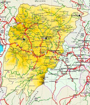 Mapa del Departamento de Chimaltenango