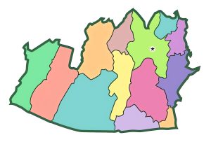 Mapa mudo del Departamento de Escuintla