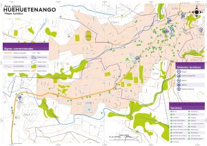 Mapa de la ciudad de Huehuetenango