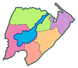 Mapa mudo del Departamento de Izabal
