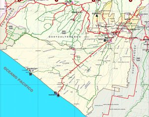 Mapa del Departamento de Retalhuléu
