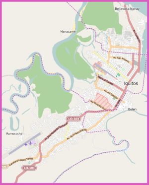 Mapa de Iquitos