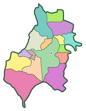 Mapa mudo del Departamento de Sacatepéquez