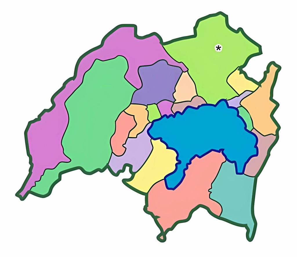 Mapa mudo del Departamento de Sololá.