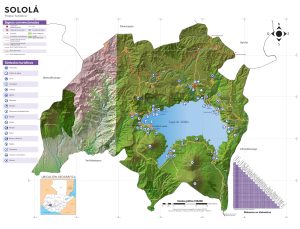 Mapa turistico del Departamento de Sololá