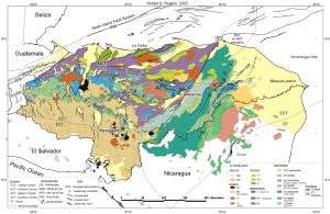 Mapa geológico de Honduras