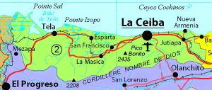 Principales ciudades del Departamento de Atlántida.