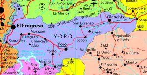 Principales ciudades del Departamento de Yoro.