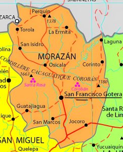 Principales ciudades del departamento de Morazán.
