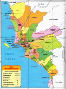Mapa de Lima Metropolitana. Mapa de Lima Metropolitana.