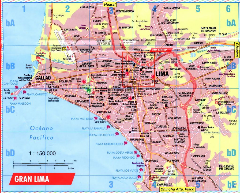 Plano de la ciudad de Lima.