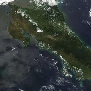 Costa Rica vista desde el espacio.