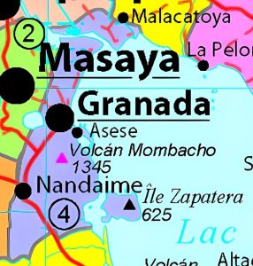 Principales ciudades del departamento de Granada.