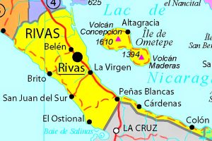 Principales ciudades del departamento de Rivas.