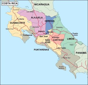¿Cuáles son las provincias de Costa Rica?