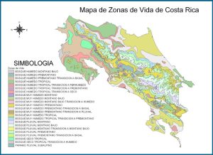 Mapa de zonas de vida de Costa Rica. Mapa de zonas de vida de Costa Rica.