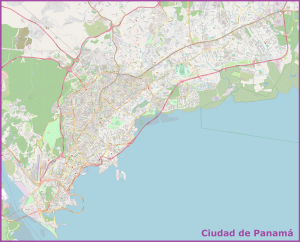Plano de la ciudad de Panamá (Panamá)