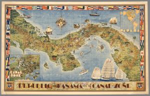 Mapa pictórico de la República de Panamá, 1941