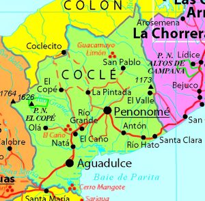 Principales ciudades de la provincia de Coclé.