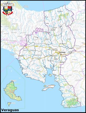 Mapa de la provincia de Veraguas