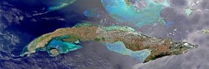 Imagen satelital compuesta de Cuba. Imagen satelital compuesta de Cuba.