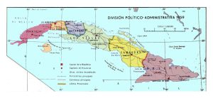 Mapa de las provincias de Cuba en 1959. Mapa de las provincias de Cuba en 1959.