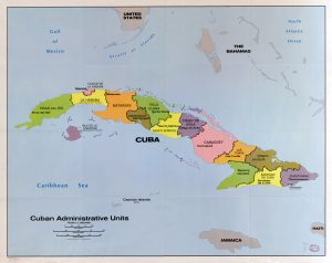 Mapa de las provincias de Cuba en 1986. Mapa de las provincias de Cuba en 1986.