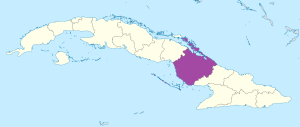 Mapa de ubicación de la provincia de Camagüey en Cuba. Mapa de ubicación de la provincia de Camagüey en Cuba.