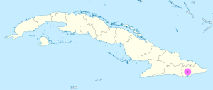Mapa de ubicación de la ciudad de Guantánamo en Cuba. Mapa de ubicación de la ciudad de Guantánamo en Cuba.