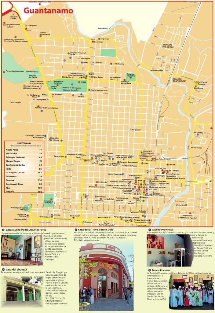 Plano de la ciudad de Guantánamo.