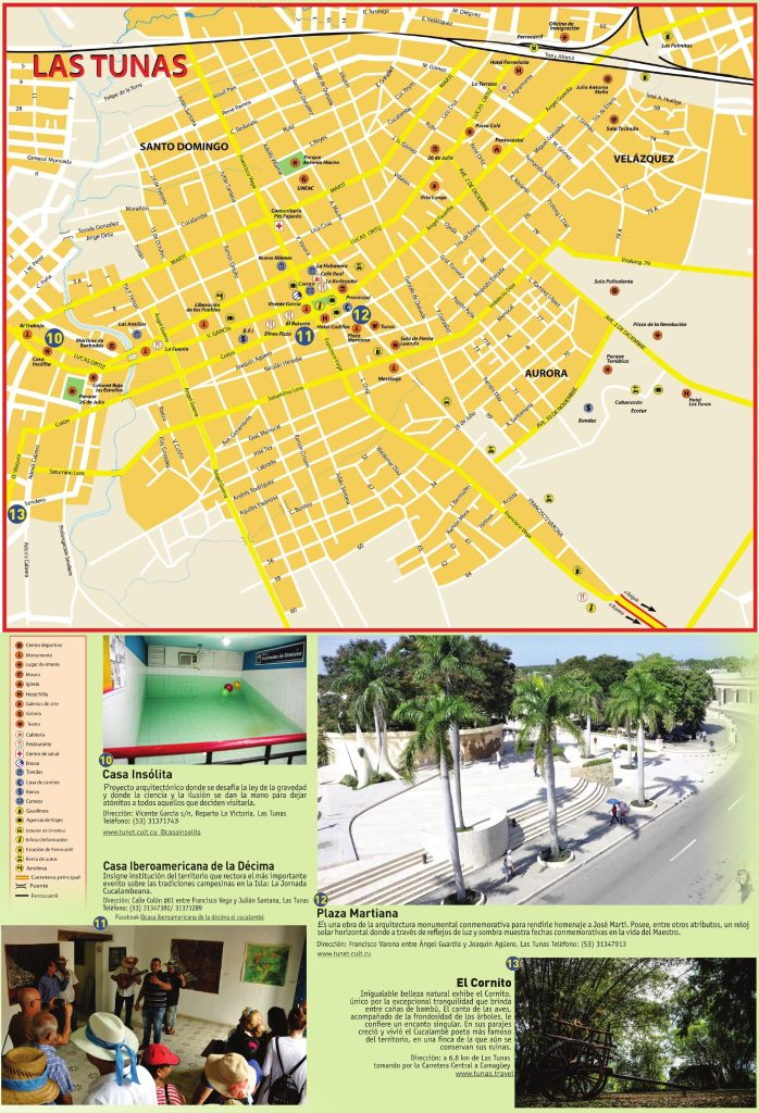 Plano de la ciudad de Las Tunas.