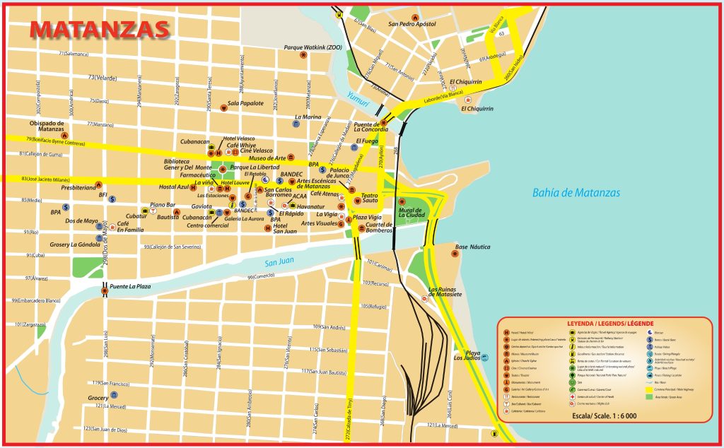 Plano de la ciudad de Matanzas.