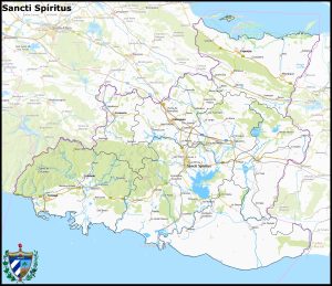 Mapa de la provincia de Sancti Spíritus