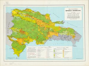 Mapa geomorfológico de la República Dominicana.