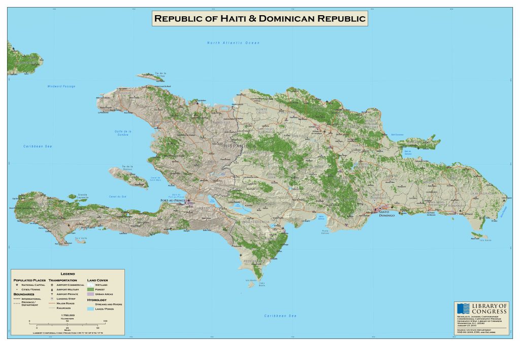 Mapa de La Española.