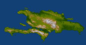 Mapa topográfico de Española.