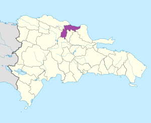 Mapa de ubicación de la provincia de Espaillat en República Dominicana. Mapa de ubicación de la provincia de Espaillat en República Dominicana.