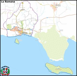 Mapa de la provincia de La Romana