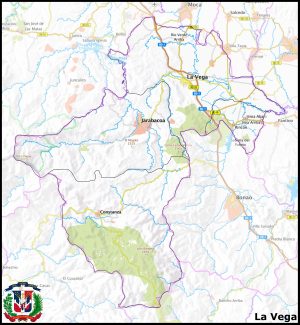 Mapa de la provincia de La Vega