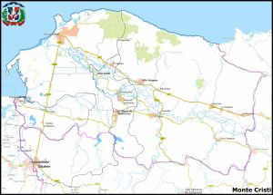 Mapa de la provincia de Monte Cristi