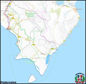 Mapa de la provincia de Pedernales